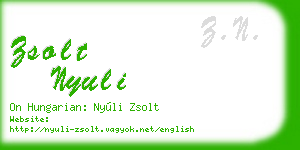 zsolt nyuli business card